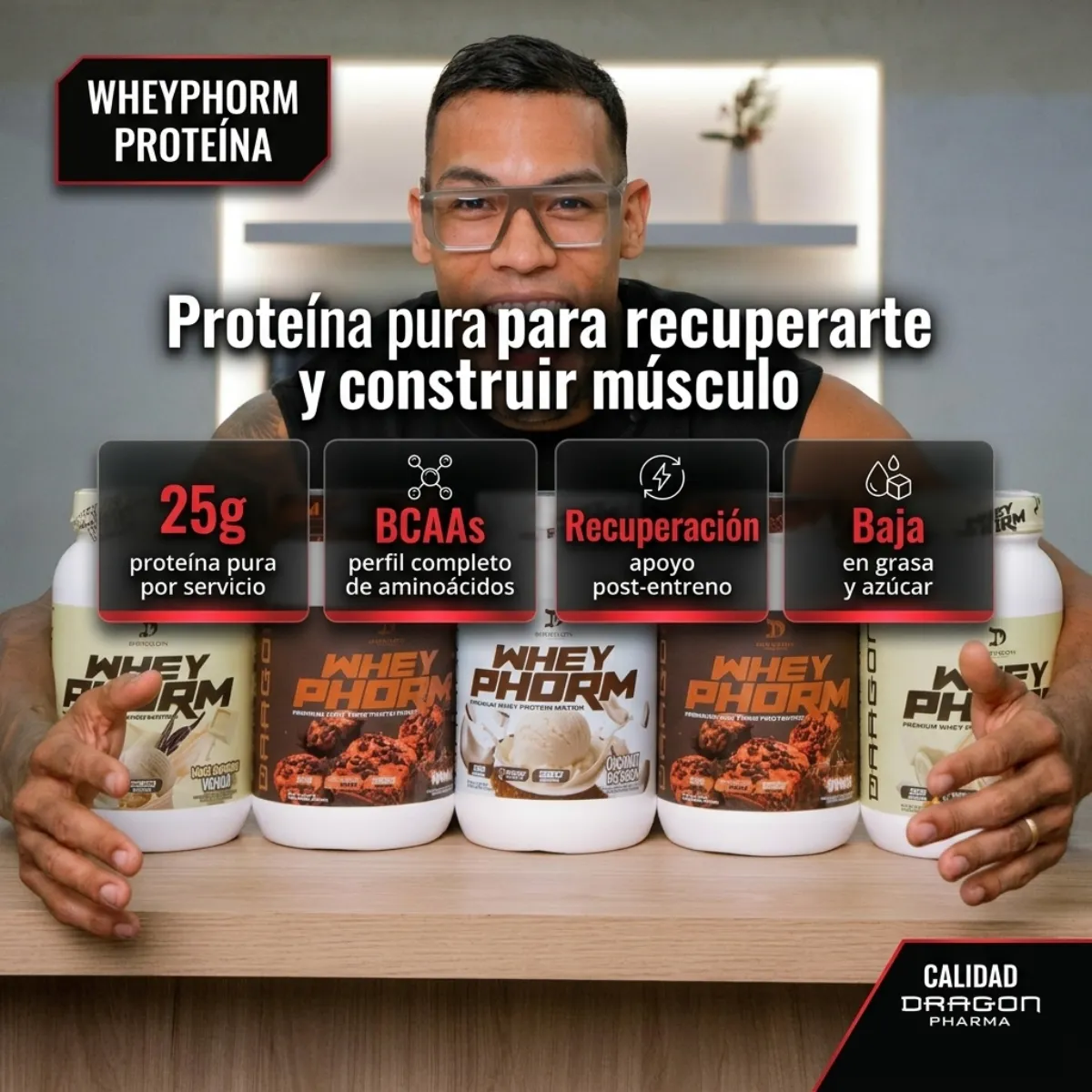 Infografía Proteína WheyPhorm